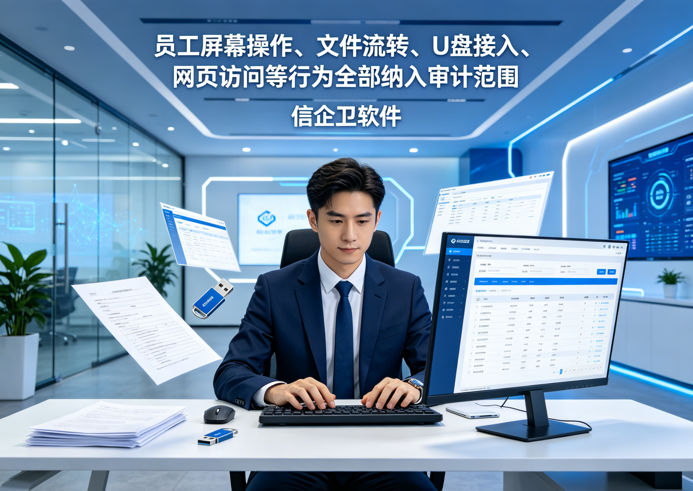企业数据保命符！10款员工电脑屏幕监控软件横评，禁止U盘+录