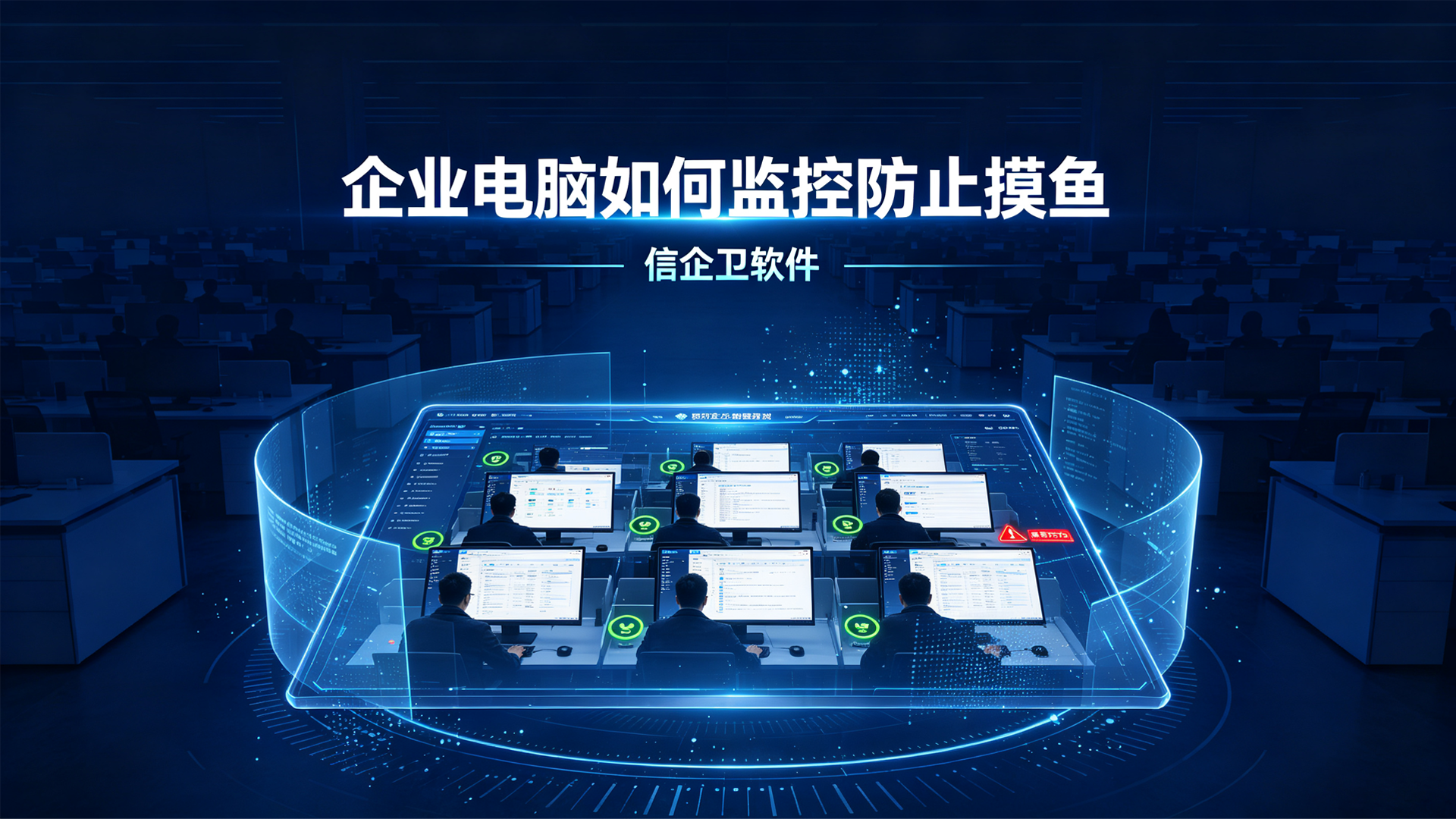企业电脑如何监控防止摸鱼？信企卫软件5个超好用的电脑监控方法
