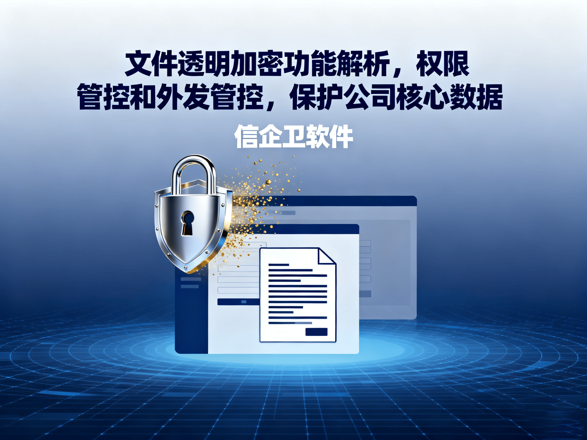 文件透明加密功能解析，权限管控和外发管控，保护公司核心数据