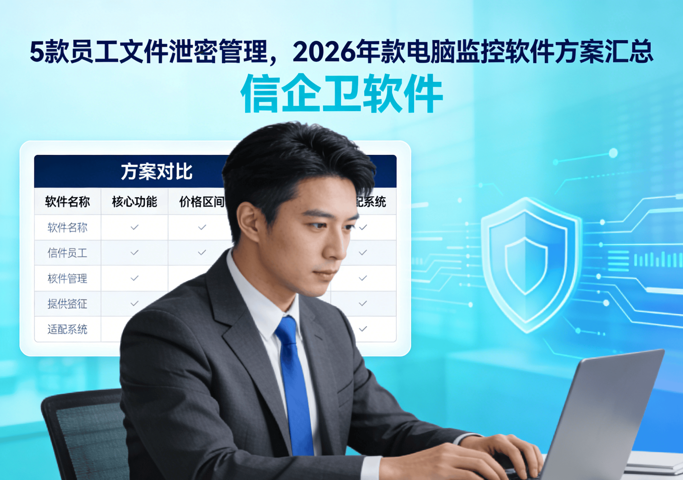 5款员工文件泄密管理，2026年款电脑监控软件方案汇总，行业总结