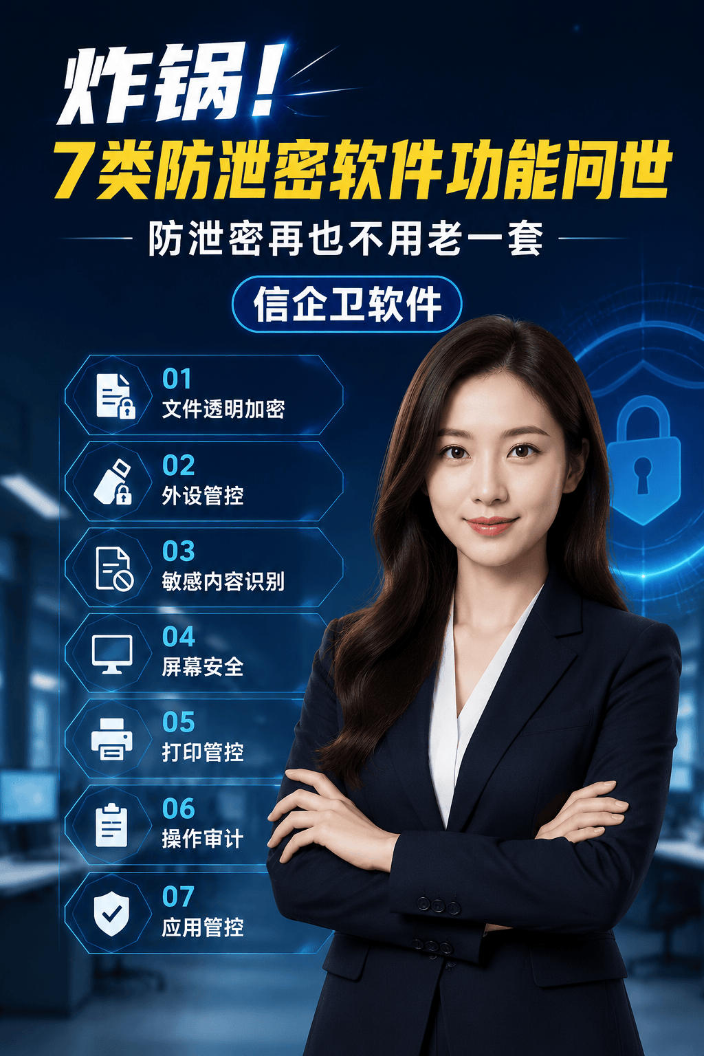 炸锅！7类防泄密软件功能问世，防泄密再也不用老一套