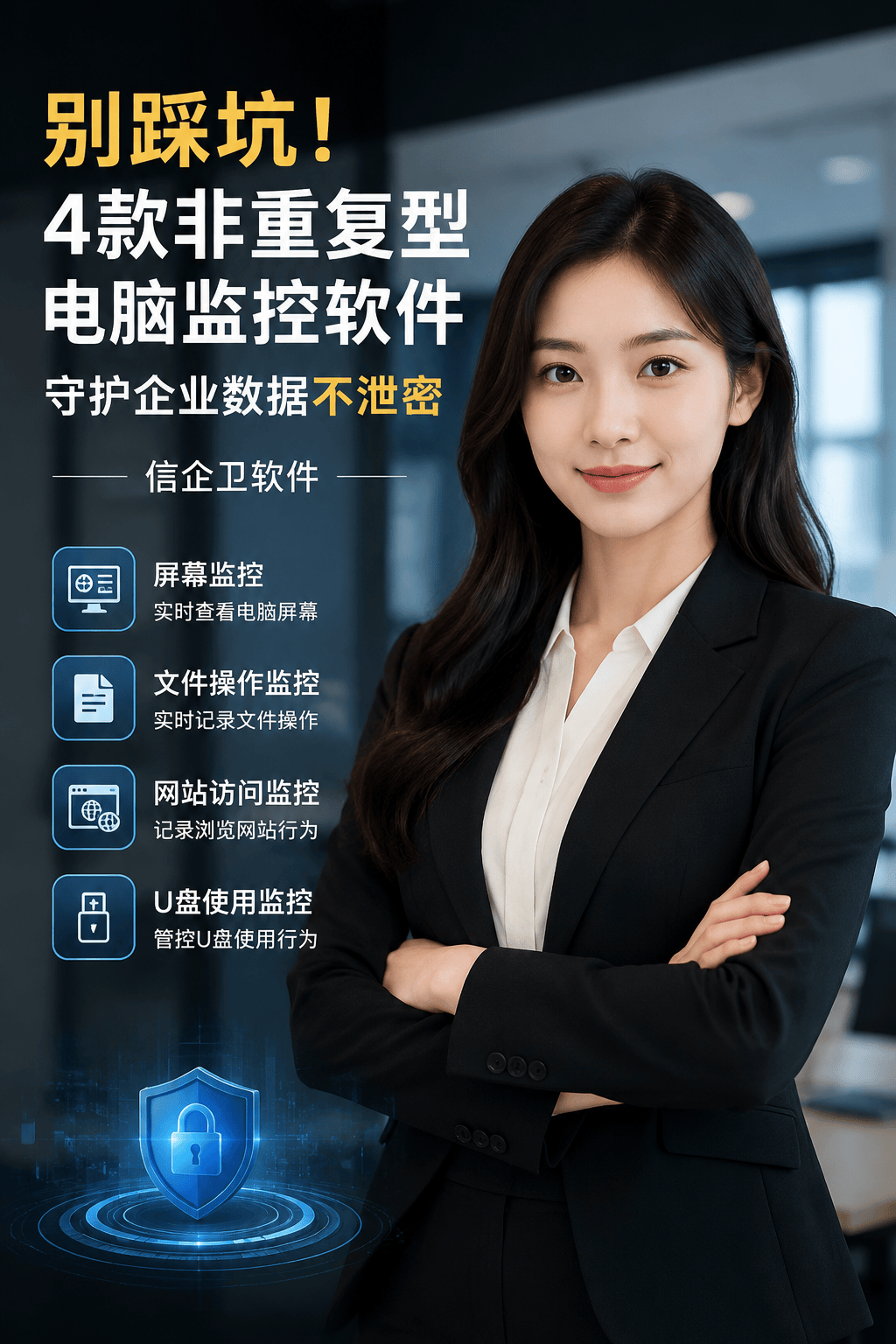 别踩坑！4款非重复型电脑监控软件，守护企业数据不泄密