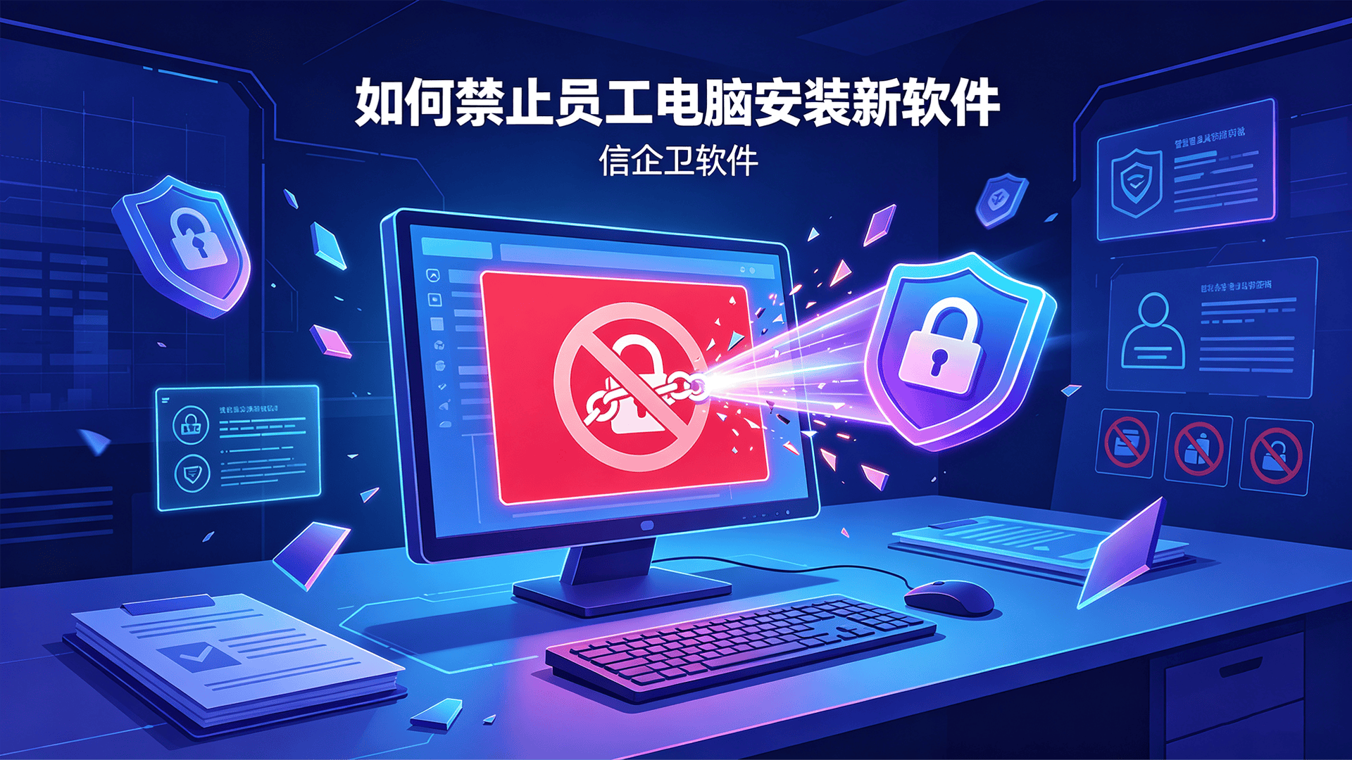 如何禁止员工电脑安装新软件？信企卫软件五个方法禁止安装新软件的教程详解，精选分享！