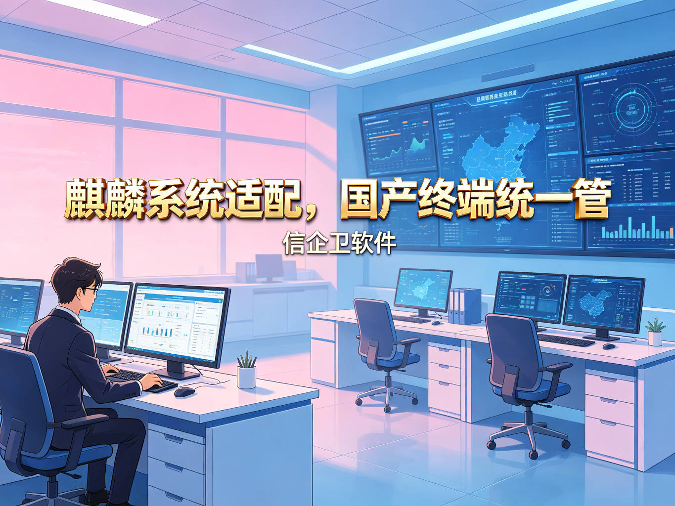 国产化方案：国产麒麟电脑监控软件都有什么功能？4个医院或者政