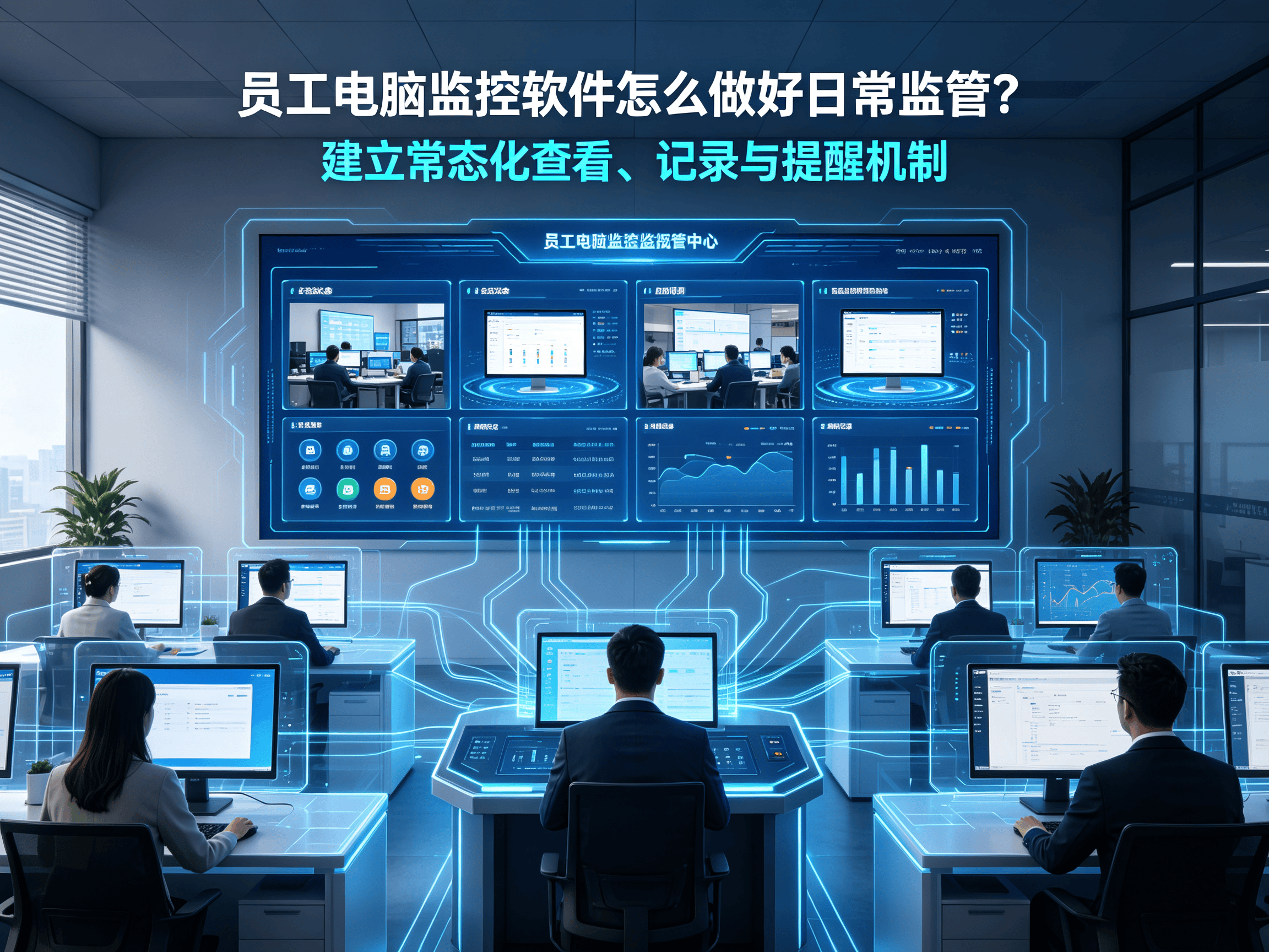 员工电脑监控软件怎么做好日常监管？4个电脑监控企业办公对的管理方法