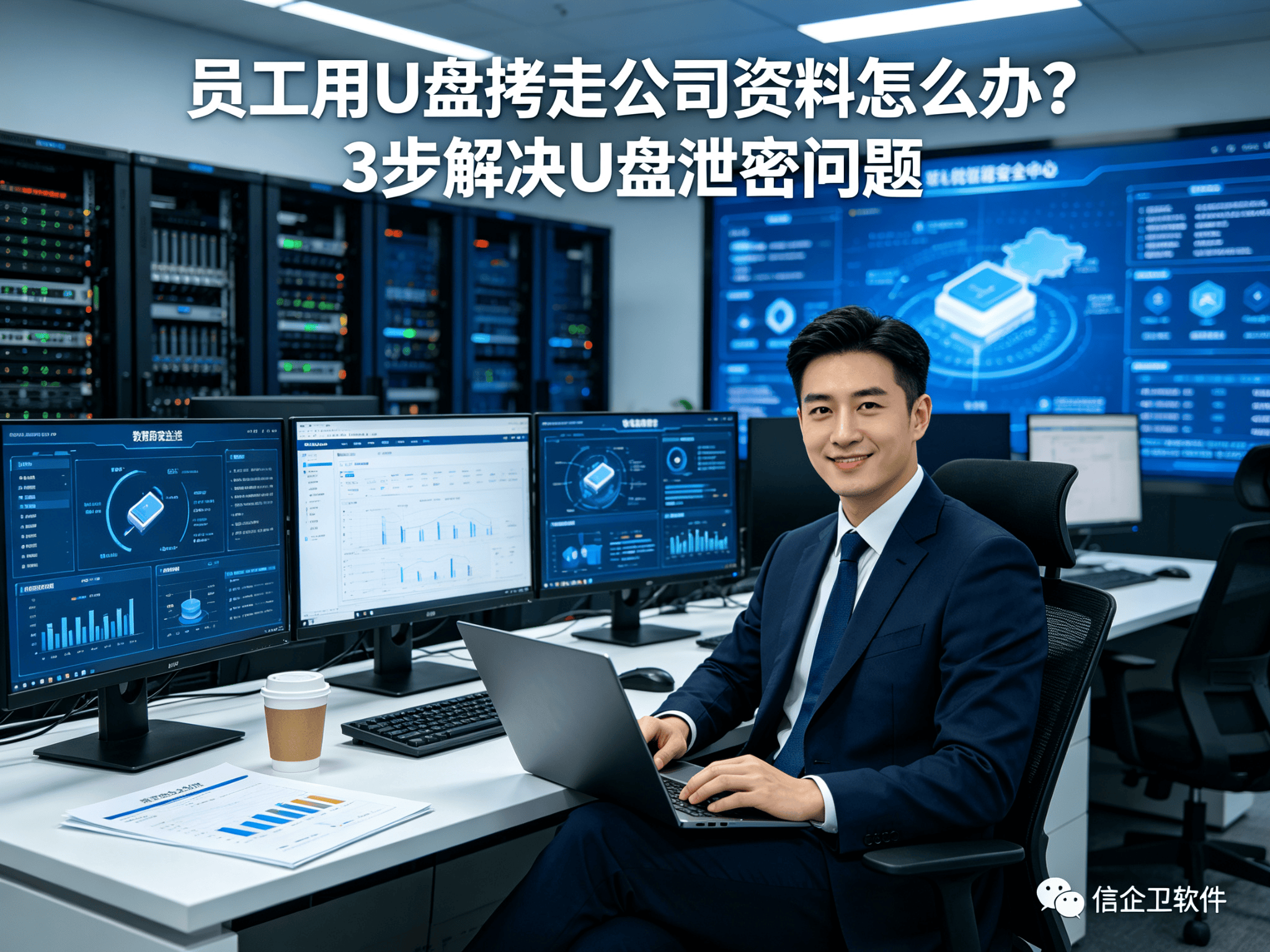 员工用U盘拷走公司资料怎么办？3步解决U盘泄密问题
